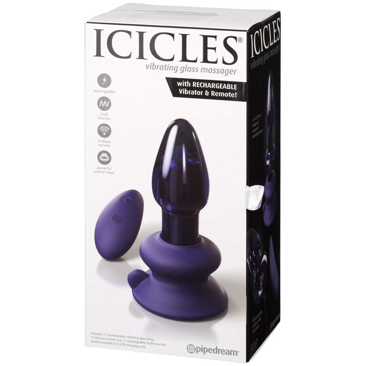 Pipedream Icicles No 85 Vibrerende Glazen Buttplug 9 Pipedream Icicles No 85 Vibrerende Glazen Buttplug - Afbeelding 7