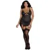DG Brands Dreamgirl Plus Size Mesh Jarretel Set 1 DG Brands Dreamgirl Plus Size Mesh Jarretel Set -Sexy lingerie Verkoop 24105 dreamgirl mesh garter slip plus size 01 model q100
