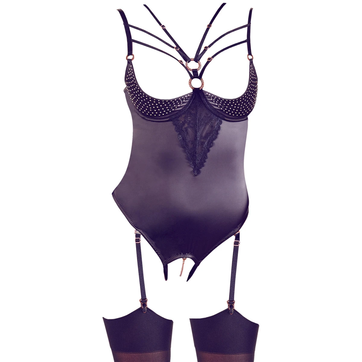 Orion Abierta Fina Body Met Halve Cup En Strass Steentjes 6 Orion Abierta Fina Body Met Halve Cup En Strass Steentjes - Afbeelding 4