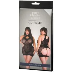 Lovehoney Fifty Shades Of Grey Captivate Plus Size Spanking Mini Jurk -Sexy lingerie Verkoop 24203 fifty shades of grey captivate spanking mini dress plus size 90 pack q100