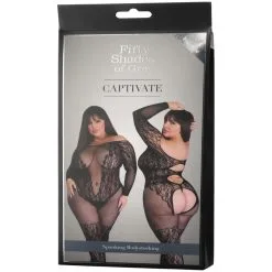 Lovehoney Fifty Shades Of Grey Captivate Plus Size Spanking Bodystocking -Sexy lingerie Verkoop 24205 fifty shades of grey captivate spanking bodystocking plus size 90 pack q100