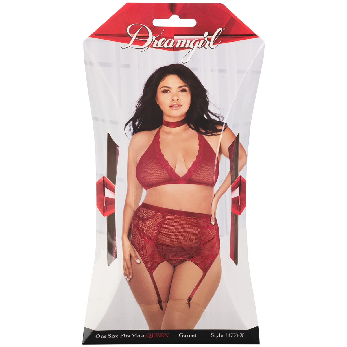 DG Brands Dreamgirl Plus Size 4-delige Kanten Set 5 DG Brands Dreamgirl Plus Size 4-delige Kanten Set - Afbeelding 3