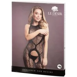 Shots-Media Le Desir Bodystocking Met Halterhals En Luipaardprint -Sexy lingerie Verkoop 24646 le desir halterneck catsuit crotchless leopard bodystocking 90 pack q100