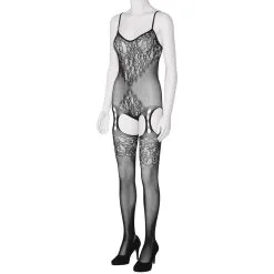 EDC Sheer Fantasy Nightshade Jarretel Teddy Bodystocking -Sexy lingerie Verkoop 24653 sheer fantasy lace catsuit with open crotch 02 q100