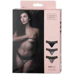 EDC Underneath Jane String Set Van 3 -Sexy lingerie Verkoop 24750 underneath jane thong set of 3 90 pack q100