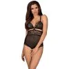 Amocarat Obsessive Zwarte Kruisloze Teddy -Sexy lingerie Verkoop 24825 obsessive black crotchless teddy 01 model q100