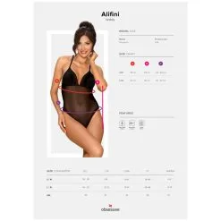 Amocarat Obsessive Alifini Zwarte Teddy -Sexy lingerie Verkoop 24831 obsessive alifini black teddy 90 pack q100