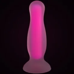 Sinful Baseks Glow In The Dark Anale Dildo Small -Sexy lingerie Verkoop 25143 baseks glow in the dark anal dildo small pink 04 product