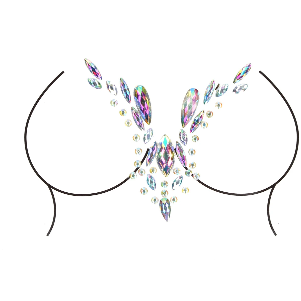 Shots-Media Le Désir Dazzling Deep-V Decolleté Bling Sticker 5 Shots-Media Le Désir Dazzling Deep-V Decolleté Bling Sticker - Afbeelding 3