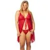 Sinful NORTIE Gro Rode Kanten Babydoll Set Plus Size 1 Sinful NORTIE Gro Rode Kanten Babydoll Set Plus Size -Sexy lingerie Verkoop 25224 nortie gro red lace babydoll set plus size 01 model q100