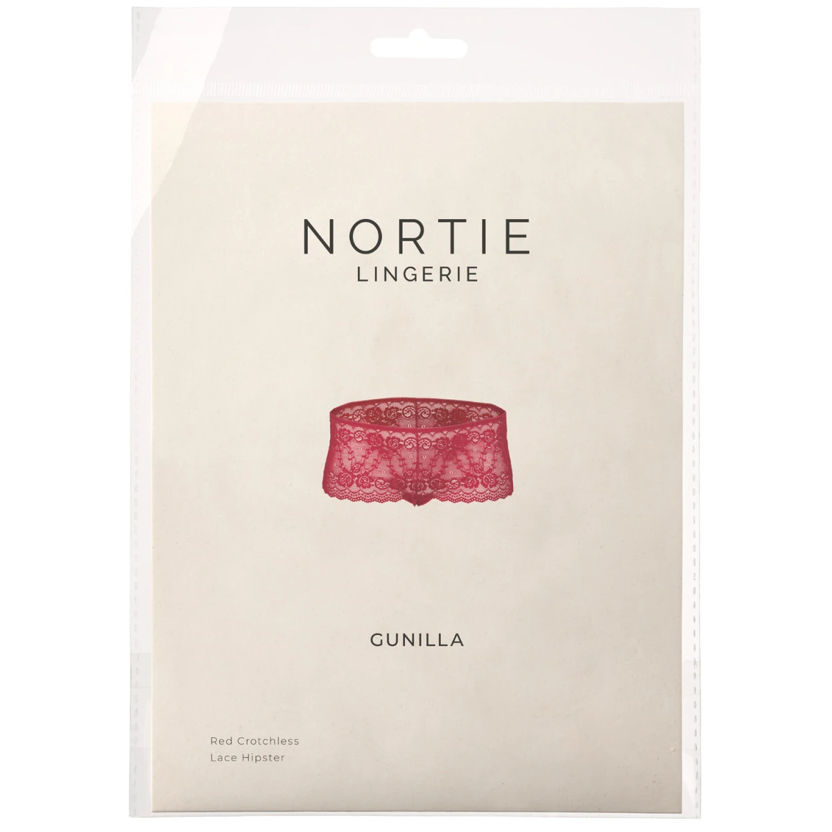 Sinful NORTIE Gunilla Red Kanten Kruisloze Hipster 9 Sinful NORTIE Gunilla Red Kanten Kruisloze Hipster - Afbeelding 7