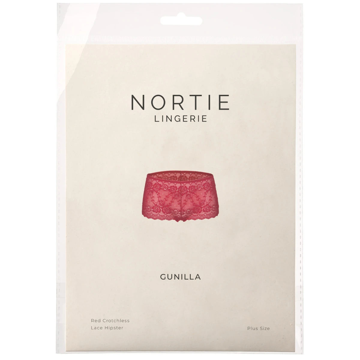 Sinful NORTIE Gunilla Red Kanten Kruisloze Hipster Plus Size 9 Sinful NORTIE Gunilla Red Kanten Kruisloze Hipster Plus Size - Afbeelding 7