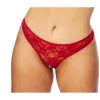 Sinful NORTIE Siv Red Kruisloze G-string Plus Size -Sexy lingerie Verkoop 25234 nortie siv crotchless red lace g string plus size 01 model q100 2