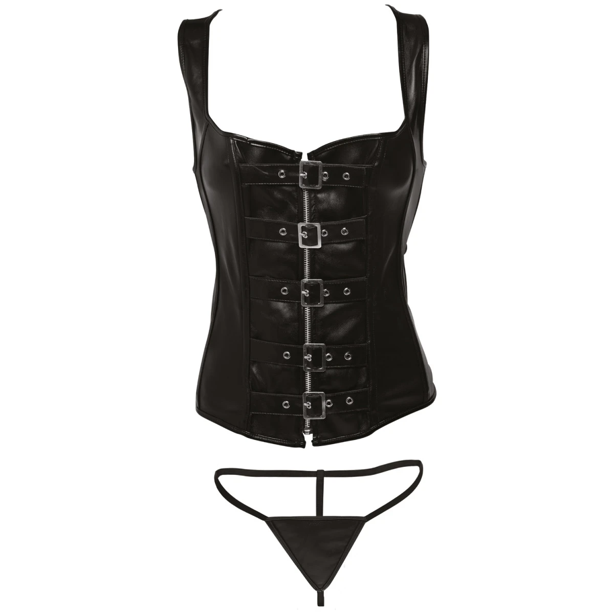 XR Brands Strict Lace-up Korset En String 8 XR Brands Strict Lace-up Korset En String - Afbeelding 6