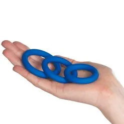 Sinful MR.MEMBR Blue Extra Dikke Cockring Set -Sexy lingerie Verkoop 25427 mr membr extra thick cock ring s t bl 50 hand q100