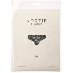 Sinful NORTIE Siv Black Kruisloze G-string  -Sexy lingerie Verkoop 25430 nortie siv crotchless black lace g string plus size 90 pack q100