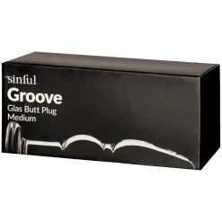 Sinful Groove Glazen Buttplug Medium 9 Sinful Groove Glazen Buttplug Medium -Sexy lingerie Verkoop 25445 sinful groove glass butt plug medium 90 pack 2 q100
