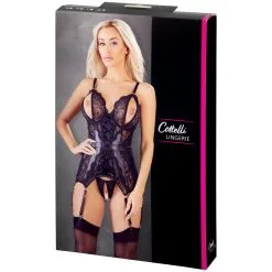 Orion Cottelli Kanten Kruisloze Corsage Set -Sexy lingerie Verkoop 25585 cottelli lace crotchless corsage 90 pack q100