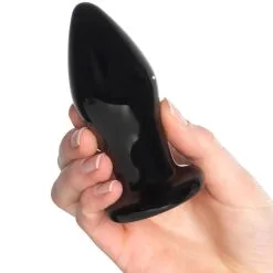 Sinful Glass Buzz Vibrating Medium Buttplug -Sexy lingerie Verkoop 25632 sinful glas buzz vibrerende butt plug medium sort opladelig 50 hand q100