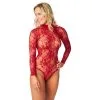 Sinful NORTIE Riga Red Kanten Kruisloze Bodystocking -Sexy lingerie Verkoop 25635 nortie riga red blonde bundlos bodystocking 01 model q100