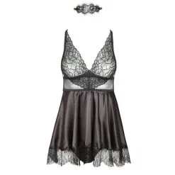 SpaLex Beauty Night Eve Zwart Chemisejurkje -Sexy lingerie Verkoop 25830 beauty night eve black chemise 04 product q100