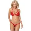 Amocarat Obsessive Red Kanten String En BH Set