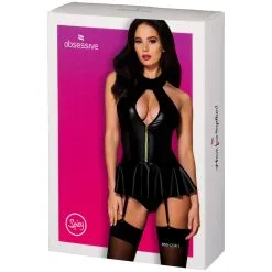 Amocarat Obsessive Wetlook Korset En Slipje -Sexy lingerie Verkoop 25904 obsessive wetlook corsage and thong 90 pack 2 q100