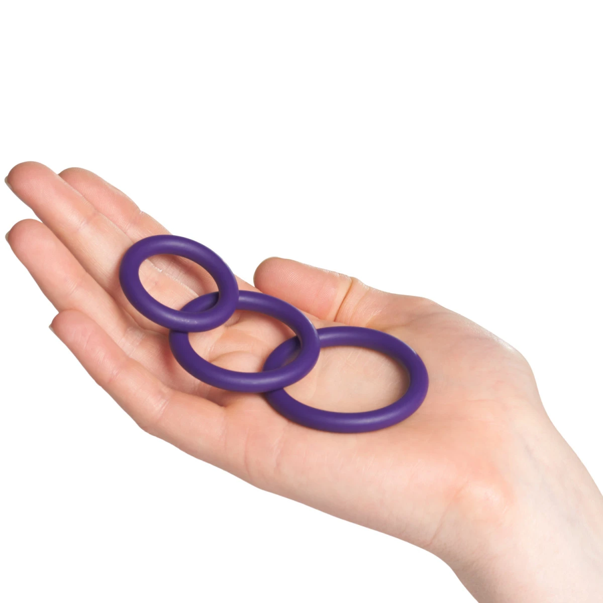 Sinful Passion Paarse Penisring Set Van 3 Stuks 5 Sinful Passion Paarse Penisring Set Van 3 Stuks - Afbeelding 3