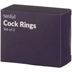 Sinful Passion Paarse Penisring Set Van 3 Stuks 9 Sinful Passion Paarse Penisring Set Van 3 Stuks -Sexy lingerie Verkoop 25930 sinful passion purple cock ring set 3 pcs 90 pack q100