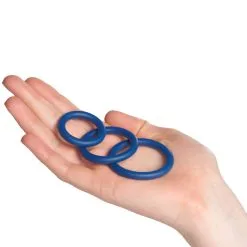 Sinful Business Blue Penisring Set Van 3 Stuks -Sexy lingerie Verkoop 25931 sinful business blue cock ring set 3 pcs 50 hand q100