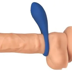 Sinful Business Blue Vibrerende Cockring Voor Koppels -Sexy lingerie Verkoop 25948 sinful business blue rechargeable vibrating love ring 20 dildo q100