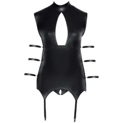 Orion Cottelli Bondage Kruisloze Wetlook Basque Plus Size -Sexy lingerie Verkoop 26040 cottelli bondage crotchless wetlook bodystocking plus size 03 product q100