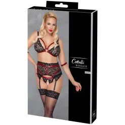 Orion Cottelli Bondage Bh En Kruisloos Slipje Set Plus Size -Sexy lingerie Verkoop 26072 cottelli bondage crotchless bra set plus size 90 pack q100
