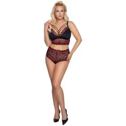 Orion Cottelli Curves Rode Kanten Bh Set Plus Size