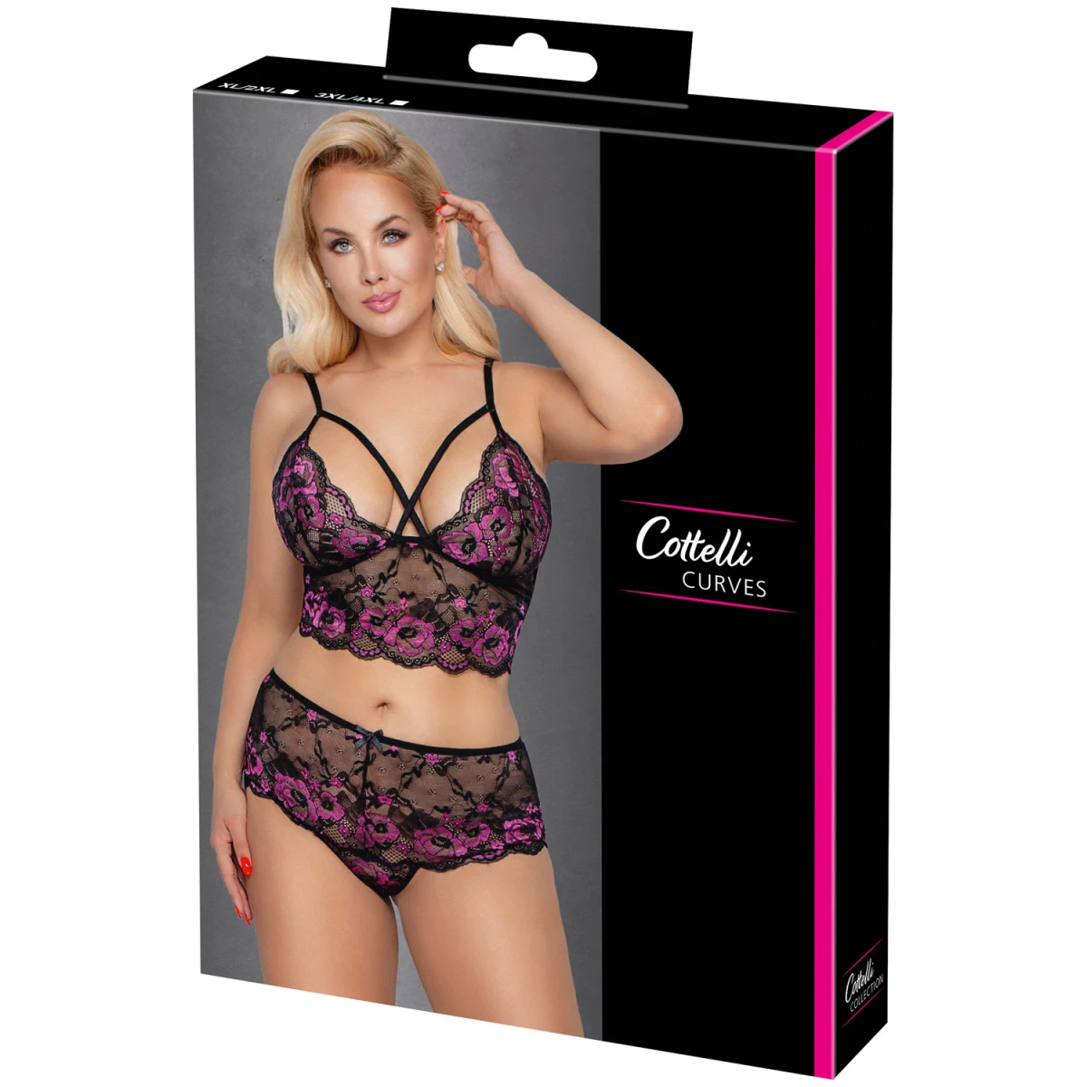 Orion Cottelli Curve Paars Kanten Bh Set Plus Size 5 Orion Cottelli Curve Paars Kanten Bh Set Plus Size - Afbeelding 3