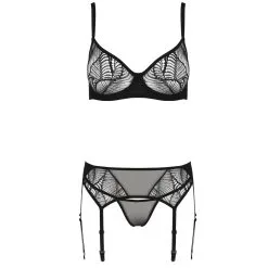 Passion ECO Leafa BH En Jarretel Set -Sexy lingerie Verkoop 26143 passion eco leafa bra and suspender set 03 product q100