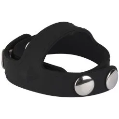 Schneider & Triburtius Rubber Blue Line C&B Gear Siliconen Penisring In T-stijl Met Balverdeler