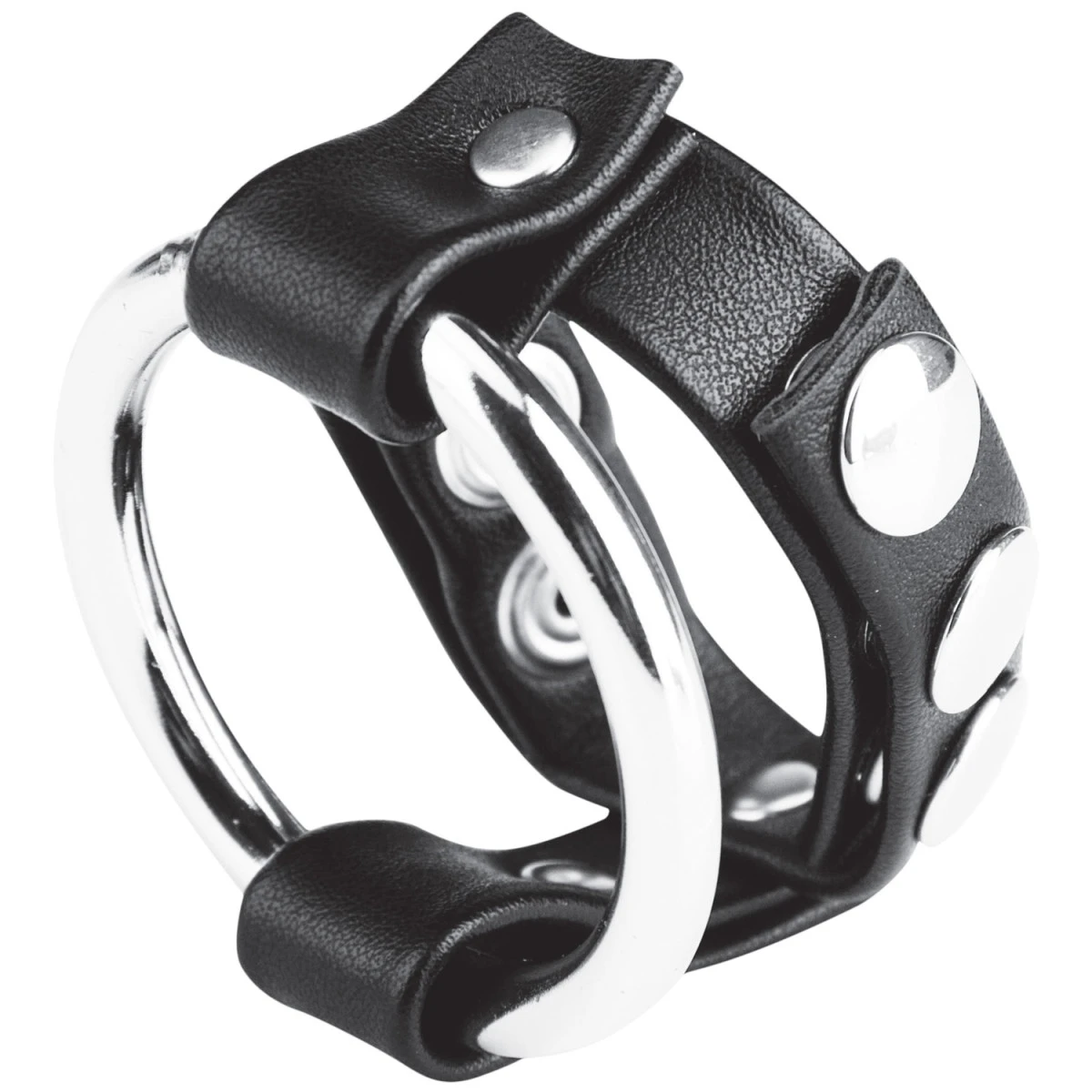 Schneider & Triburtius Rubber Blue Line C&B Gear Metalen Penisring Met Verstelbare Snap-band Voor De Ballen 3 Schneider & Triburtius Rubber Blue Line C&B Gear Metalen Penisring Met Verstelbare Snap-band Voor De Ballen