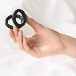 Sinful Dubbele Siliconen Cockring -Sexy lingerie Verkoop 26225 x sinful double silicone penis ring 50 hand q100