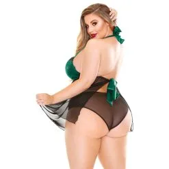 Mixed Fantasy Lingerie Sonia Halter Tie Babydoll Set Plus Size 6 Mixed Fantasy Lingerie Sonia Halter Tie Babydoll Set Plus Size -Sexy lingerie Verkoop 26477 fantasy lingerie green babydoll set plus size 02 model q100