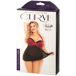 Mixed Fantasy Lingerie Sonia Rode Halter Tie Babydoll Set Plus Size -Sexy lingerie Verkoop 26480 fantasy lingerie red babydoll set plus size 91 product q100