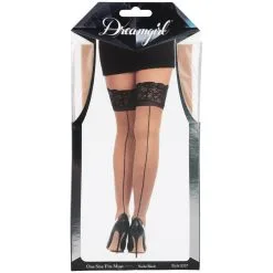 Dreamgirl Hold-Up Kousen Met Achternaad 7 Dreamgirl Hold-Up Kousen Met Achternaad -Sexy lingerie Verkoop 26487 dreamgirl hold up stockings with backseam black one size 90 pack q100