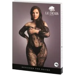 Shots-Media Le Désir Catsuit Met Lange Mouwen En Zonder Kruis Plus Size -Sexy lingerie Verkoop 26515 le desir lace bodystocking plus size 90 pack q100