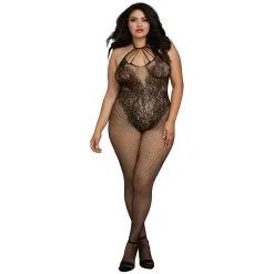 Dreamgirl Visnet Catsuit Plus Size