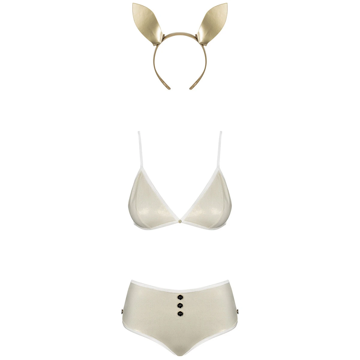 Amocarat Obsessive Gouden Konijnenkostuum 5 Amocarat Obsessive Gouden Konijnenkostuum - Afbeelding 3