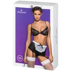 Amocarat Obsessive Dienstmeisjeskostuum Set -Sexy lingerie Verkoop 26526 obsessive maid costume 5 pcs set 90 pack q100