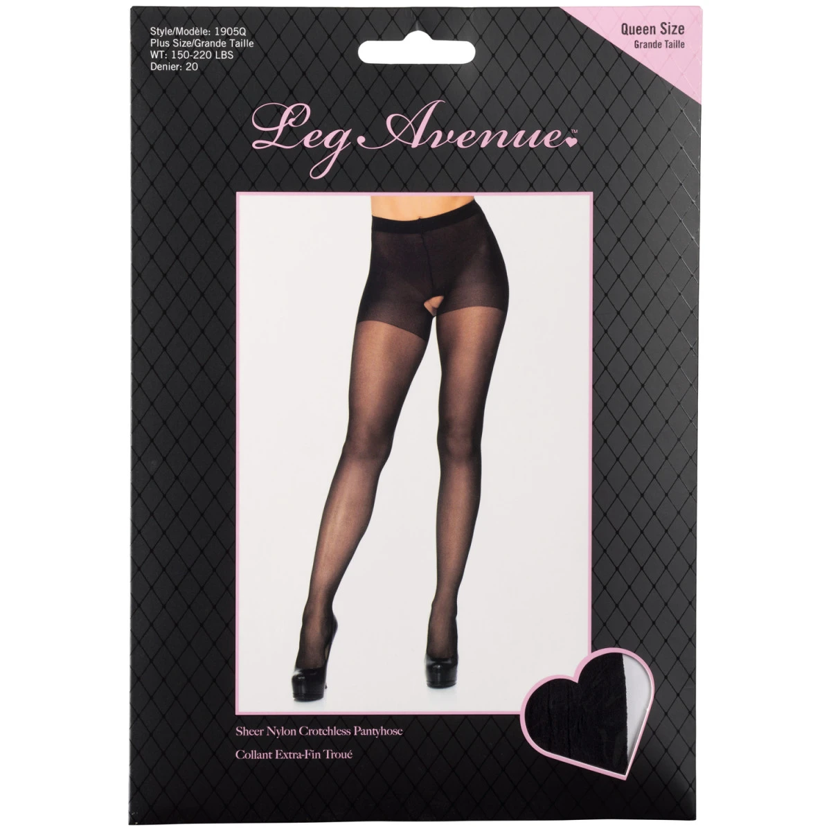 Leg Avenue Transparante Panty Zonder Kruis Plus Size 5 Leg Avenue Transparante Panty Zonder Kruis Plus Size - Afbeelding 3