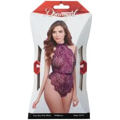 DG Brands Dreamgirl Paarse Teddy Met Kant 7 DG Brands Dreamgirl Paarse Teddy Met Kant -Sexy lingerie Verkoop 26645 dreamgirl purple lace teddy one size 90 package q100