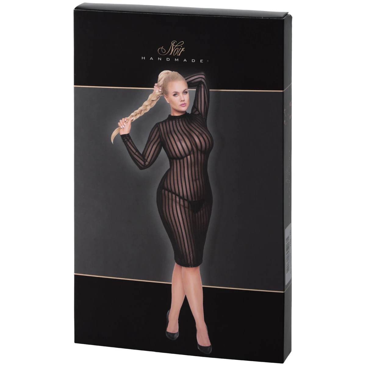 Waligora Noir Handmade Midi-jurk Met Lange Mouwen Plus Size 4 Waligora Noir Handmade Midi-jurk Met Lange Mouwen Plus Size - Afbeelding 2