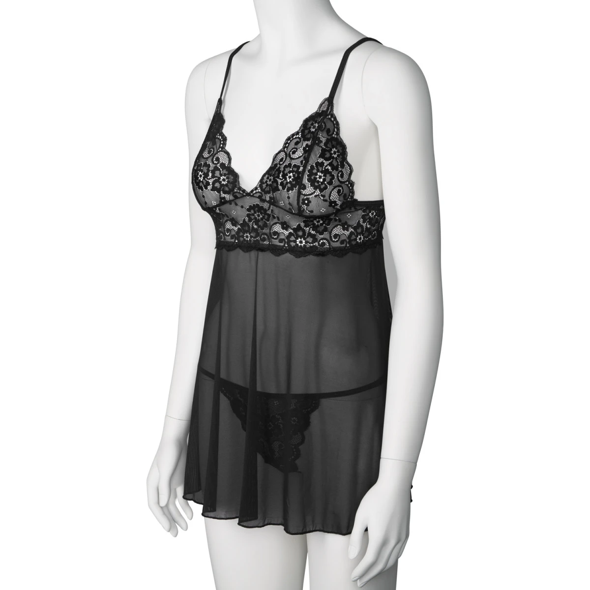 Sinful NORTIE Basil Black Babydoll Set 7 Sinful NORTIE Basil Black Babydoll Set - Afbeelding 5